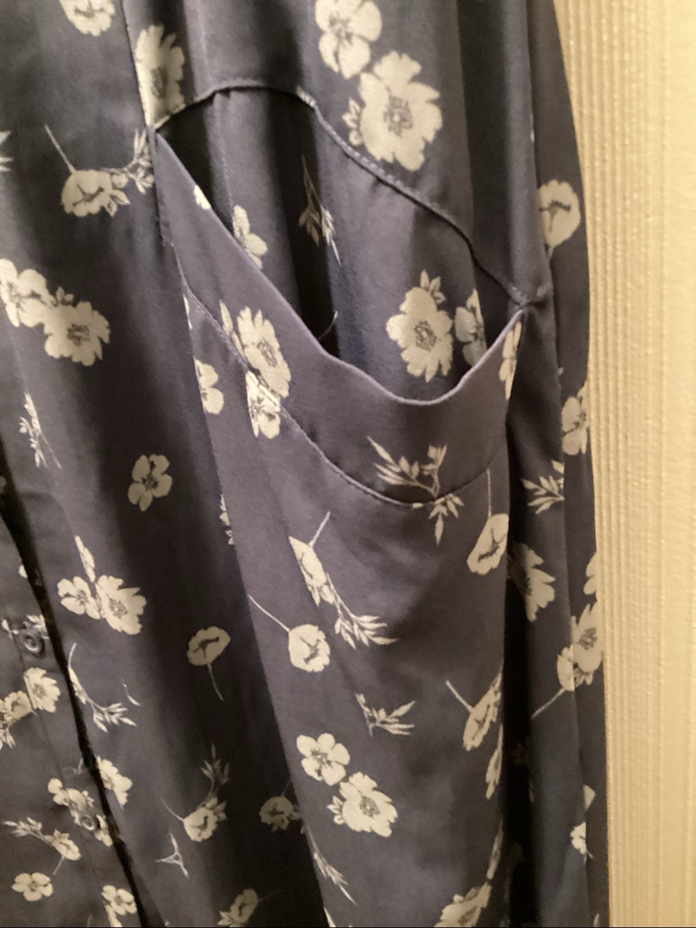 Simply Vera Vera Wang Blue Floral Maxi Dress - Picture 8 of 8